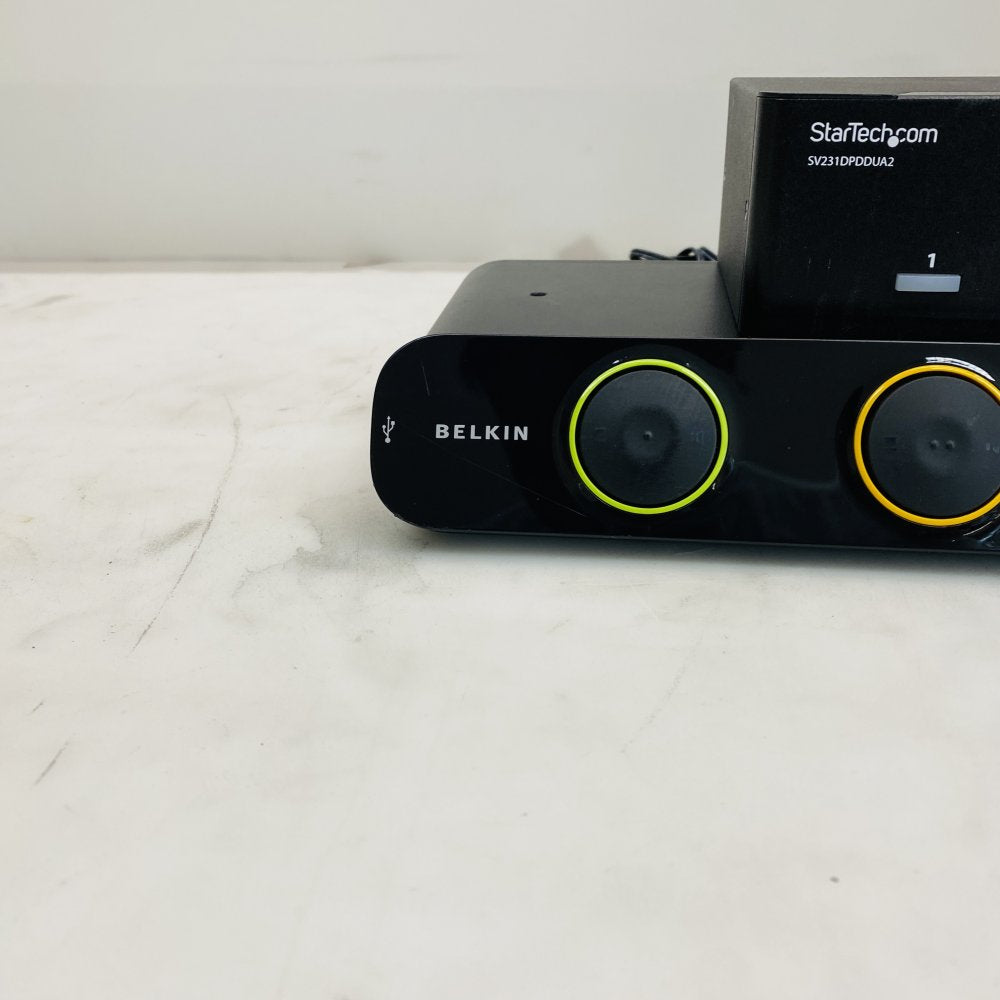 Belkin SOHO + StarTech SV231DPDDUA2 Dual DisplayPort 4K60Hz KVM Switch Grade B