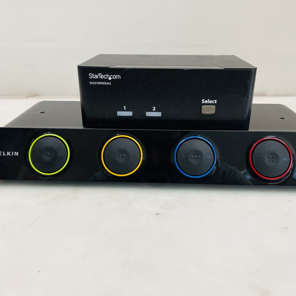Belkin SOHO + StarTech SV231DPDDUA2 Dual DisplayPort 4K60Hz KVM Switch Grade B