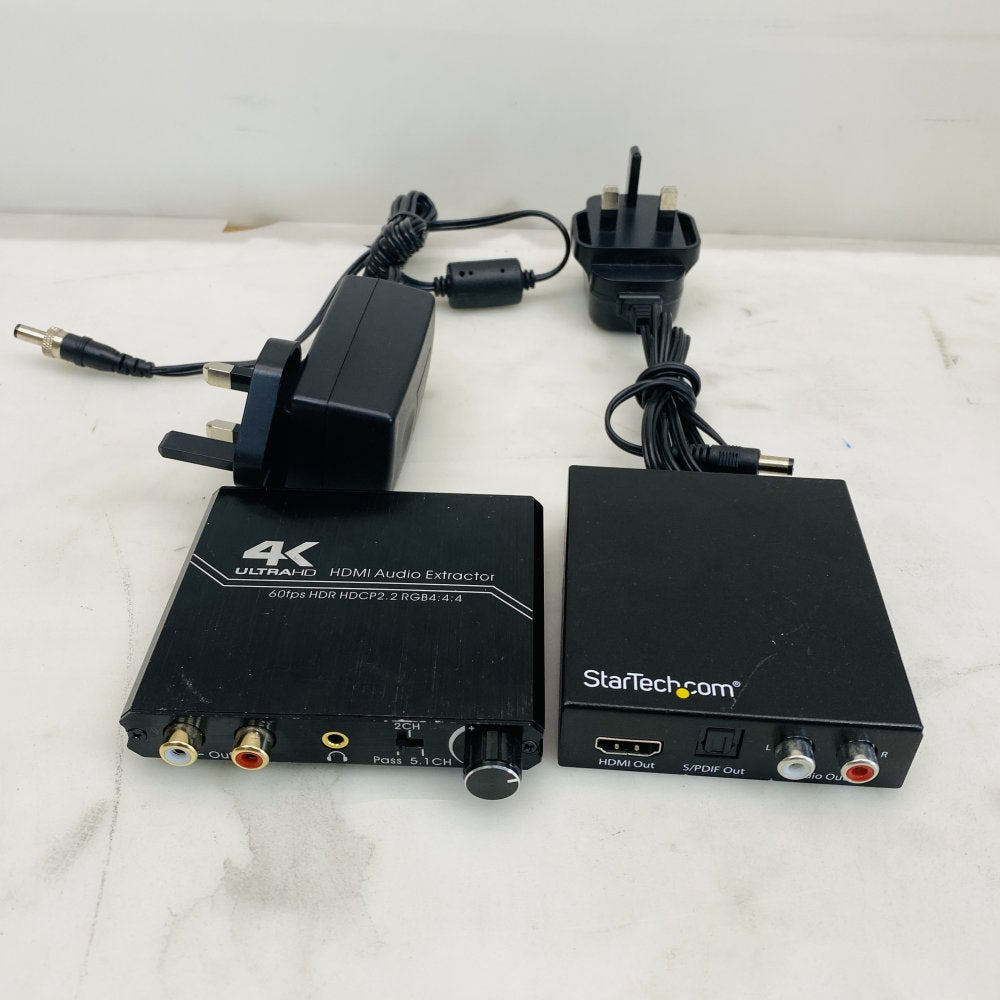 StarTech HD202A 4K HDMI Audio Extractor - HDMI In/Out, S/PDIF Grade B