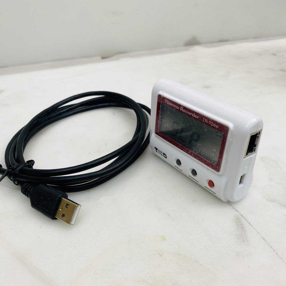 T&D TR-72nw Thermo Recorder Data Logger w/ USB Cable Calibrated Grade B