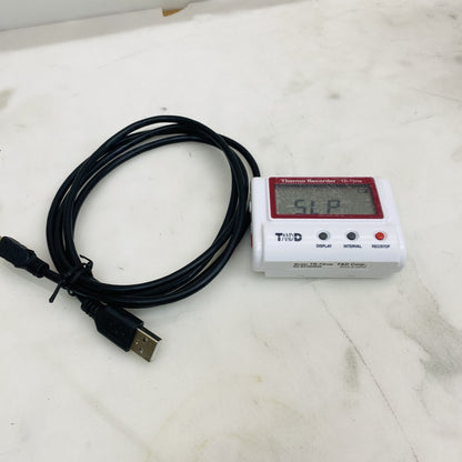 T&D TR-72nw Thermo Recorder Data Logger w/ USB Cable Calibrated Grade B