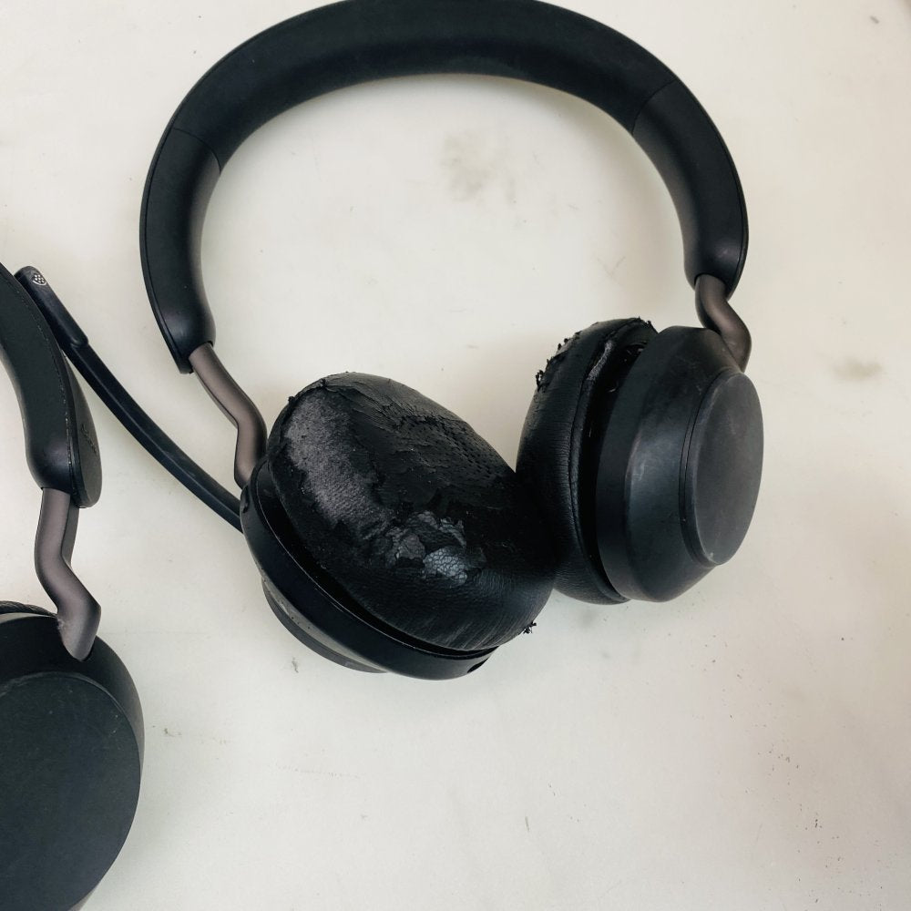 Jabra Evolve2 65 Wireless Bluetooth Headset Worn Ear Cushions Grade D