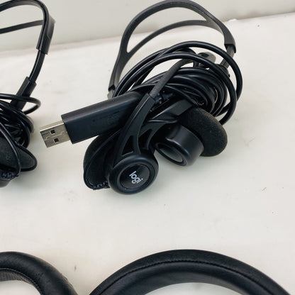 Lot of 6 USB Computer Headsets Plantronics Blackwire Jabra Logitech Grade D