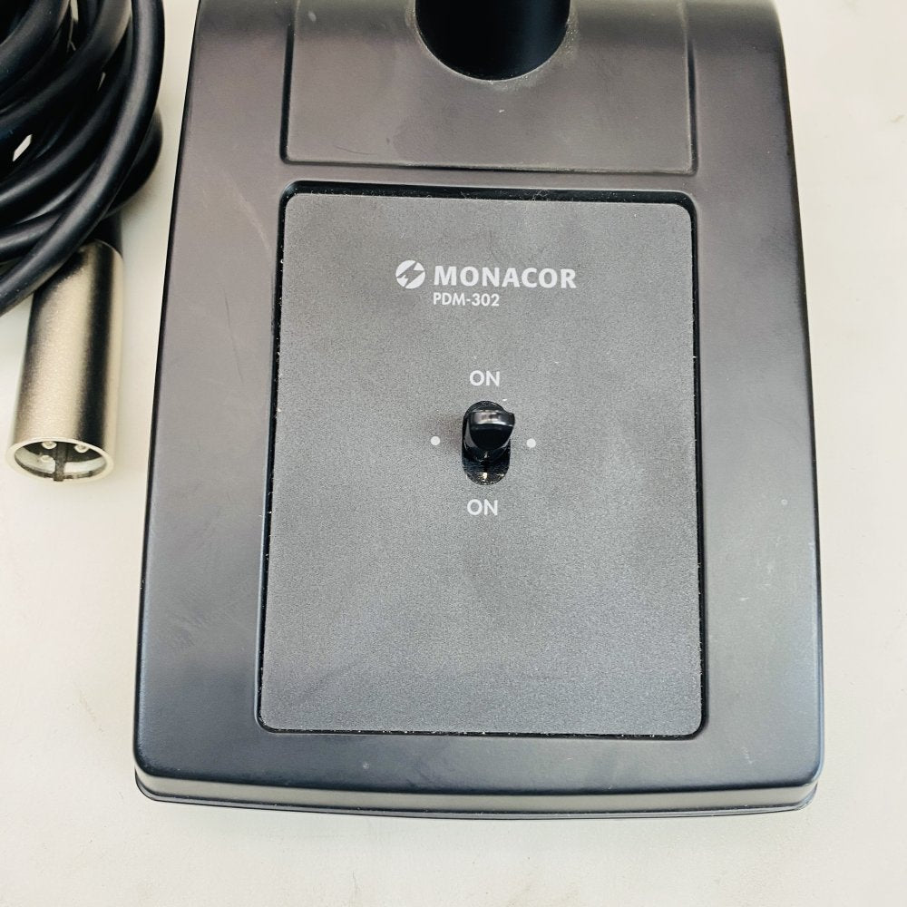Monacor PDM-302 Desktop Gooseneck Microphone with Cable XLR (Grade B)