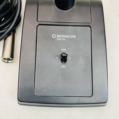Monacor PDM-302 Desktop Gooseneck Microphone with Cable XLR (Grade B)