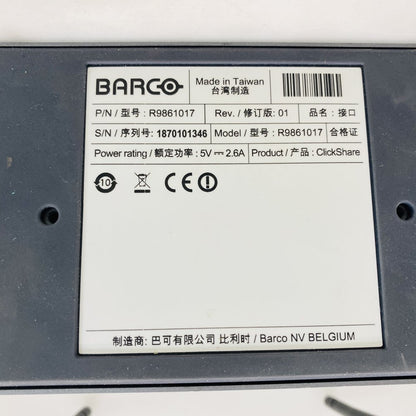 Barco ClickShare R9861017 Wireless Presentation System 6 Buttons (Grade C)