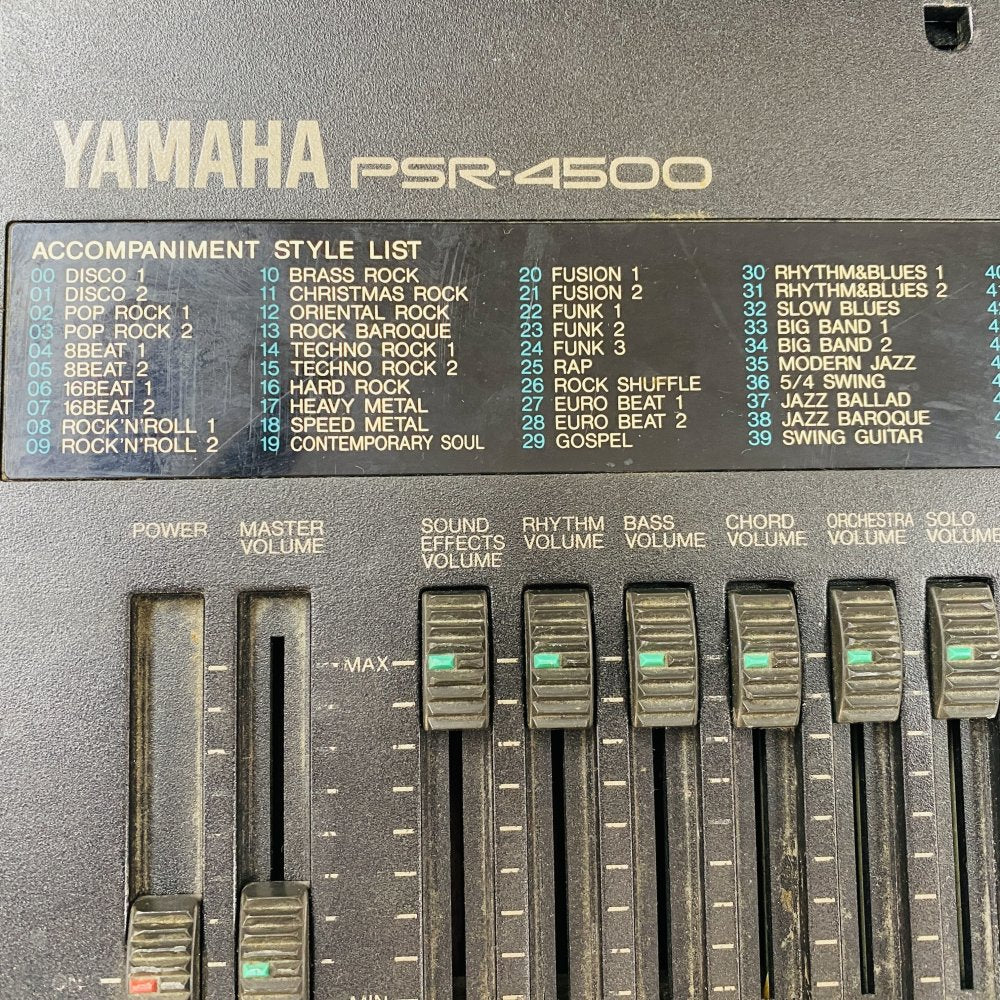 Yamaha PSR-4500 61-Key Arranger Keyboard Synthesizer MIDI Vintage (Grade D)+PSU