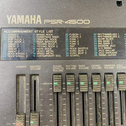 Yamaha PSR-4500 61-Key Arranger Keyboard Synthesizer MIDI Vintage (Grade D)+PSU