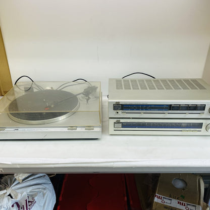 Vintage JVC L-A10 Turntable A-K10 Amplifier T-K10L Tuner Stereo System Grade C