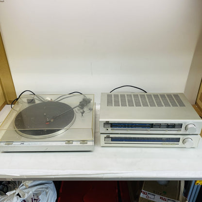 Vintage JVC L-A10 Turntable A-K10 Amplifier T-K10L Tuner Stereo System Grade C