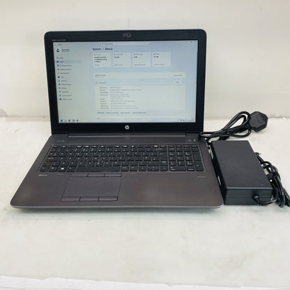 HP ZBook 15 G3 15.6" Mobile Workstation i7-6820HQ 16GB 512GB SSD 4GB GPU Grade C