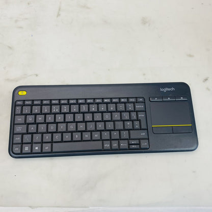Lot of 8 Logitech K400+ Wireless Touchpad Keyboards with Receivers (Grade C)