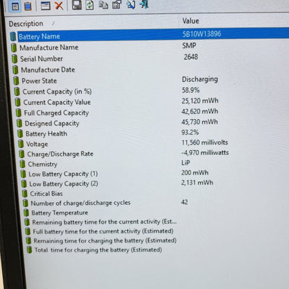 Lenovo ThinkPad Gen 1 i5-10310U 16GB RAM 477GB SSD Windows 11 Laptop Grade D