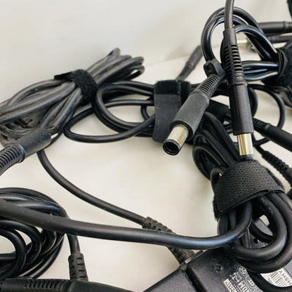 HP 65W Laptop AC Power Adapter Charger Lot with Power Cables Grade B