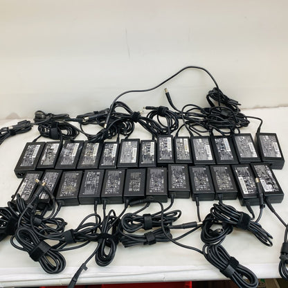 HP 65W Laptop AC Power Adapter Charger Lot with Power Cables Grade B