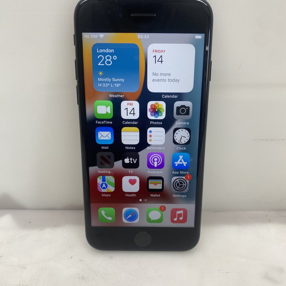 Apple iPhone 7 32GB Black Model:A1778 (MN8X2B/A) Battery 92% UNLOCKED (Grade D)