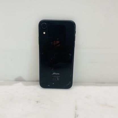 Apple iPhone XR 64GB Black MRY42B/A Back Cracked Battery 83% UNLOCKED (Grade D)