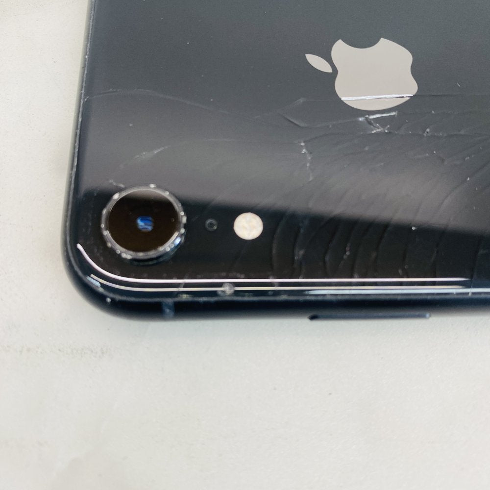 Apple iPhone XR 64GB Black MRY42B/A Back Cracked Battery 83% UNLOCKED (Grade D)