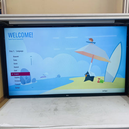 LG 49LJ515V 49in Full HD LED TV HDMI USB Tested Working Grade C