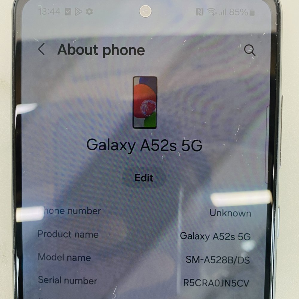 Samsung Galaxy A52s 5G SM-A528B/DS 128GB Black Used Grade A