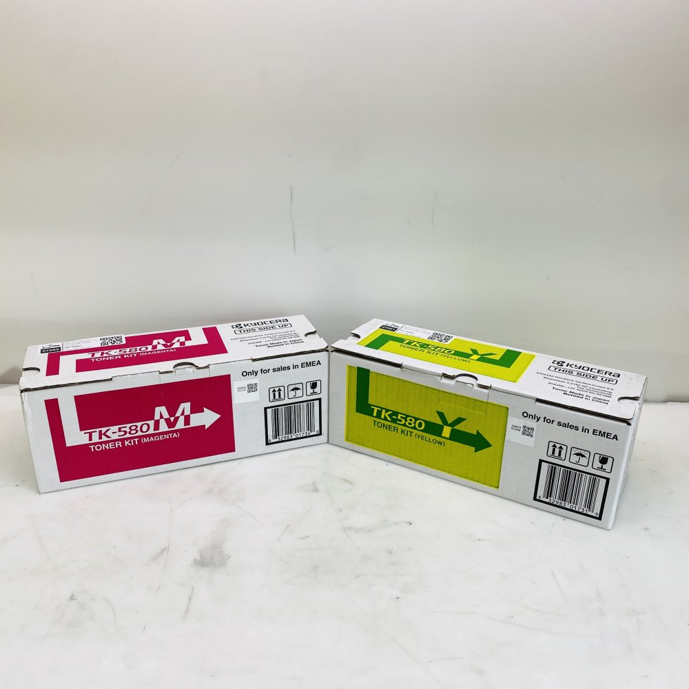 Kyocera TK-580 TK-580M Magenta Yellow Toner Kit OEM Genuine Job Lot