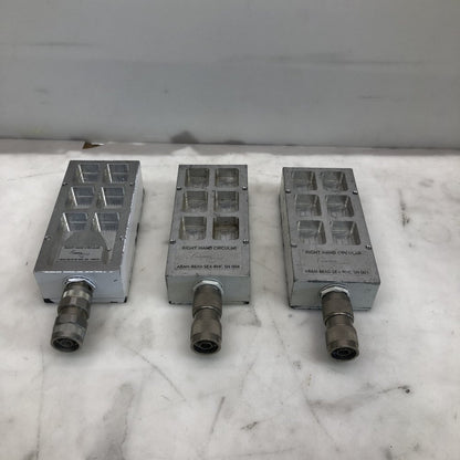 3 x ABER ABAN-8610-SE-RHC High-Gain RHC Directional Microwave Antenna Used