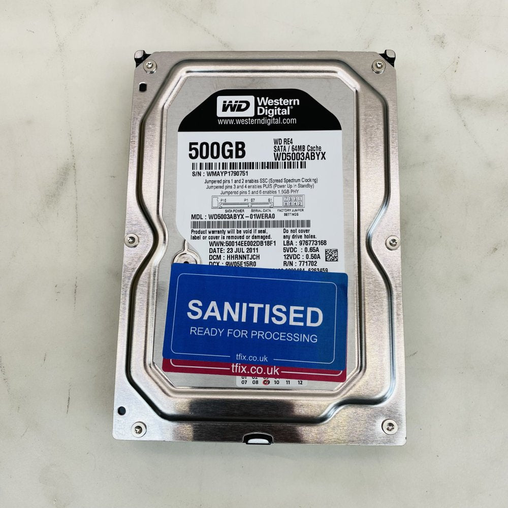 6 x Enterprise Hard Drives Job Lot WD RE4 500GB 250GB 3.5 SATA HDD Job Lot