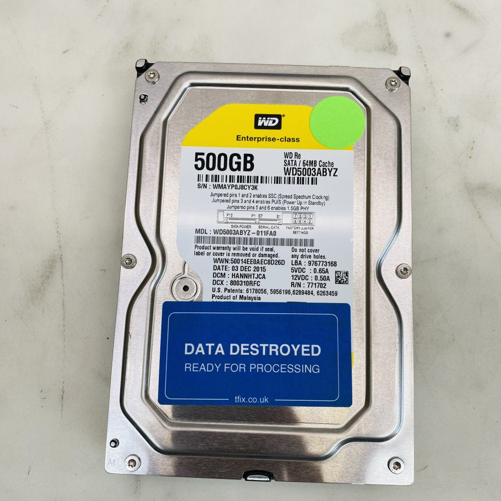 6 x Enterprise Hard Drives Job Lot WD RE4 500GB 250GB 3.5 SATA HDD Job Lot