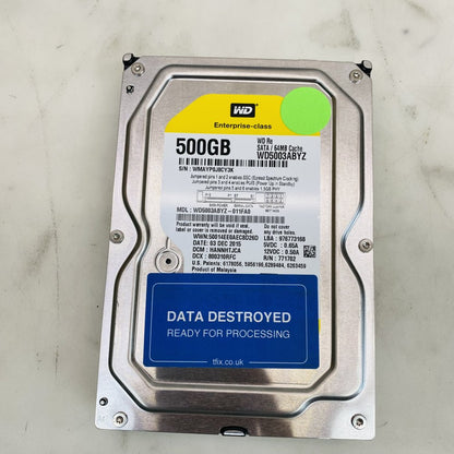 6 x Enterprise Hard Drives Job Lot WD RE4 500GB 250GB 3.5 SATA HDD Job Lot