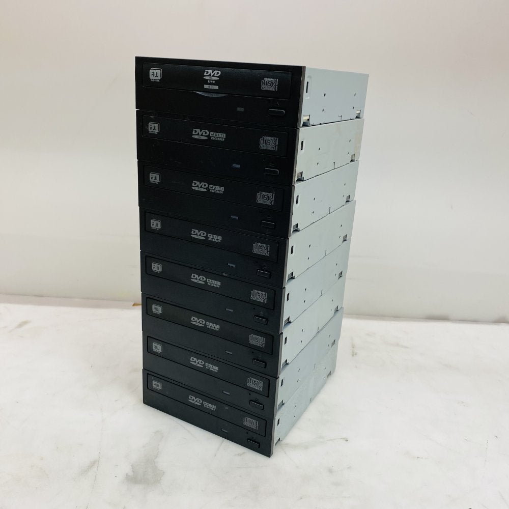 Lot of 8 Internal DVD Super Multi Recorder SATA Optical Drives (Grade B)