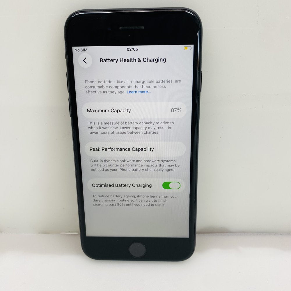Apple iPhone SE (2rd Gen) 64GB Black MHGP3B/A Battery 87% UNLOCKED (Grade C)