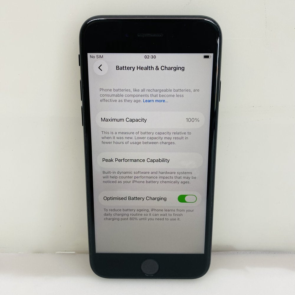 Apple iPhone SE (3rd Gen) 64GB Black MMXF3B/A Battery 100% UNLOCKED (Grade C)