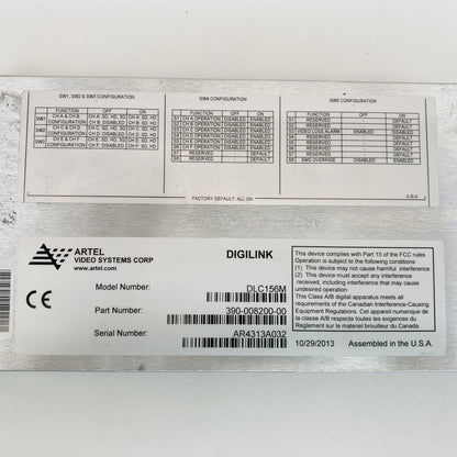 Artel DigiLink DLC156M 6-Channel SD/HD/3G-SDI Video Interface Card (Grade C)