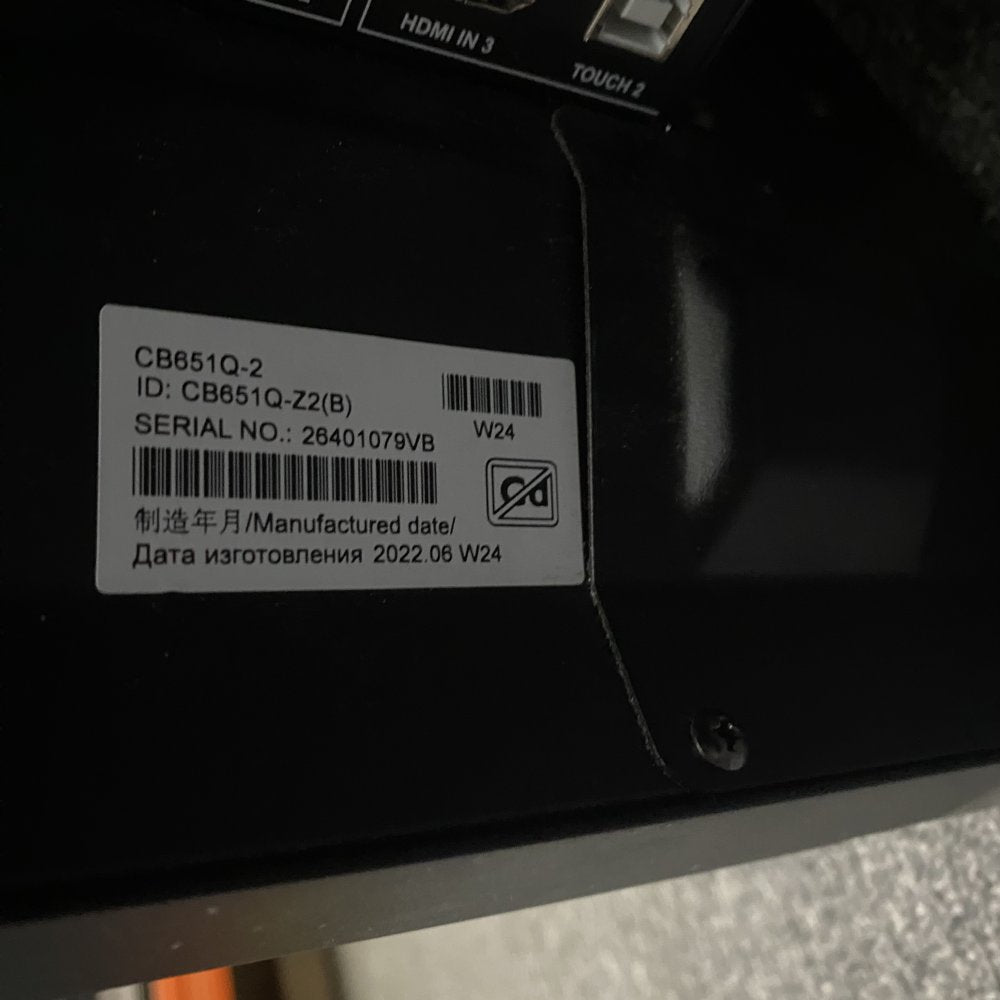 NEC MultiSync CB651Q-2 65in Interactive Touchscreen Display Monitor Grade C