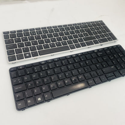 Job Lot 2x HP ProBook Laptop Keyboards (1x 650 G2 & 1x 650 G4) Grade C