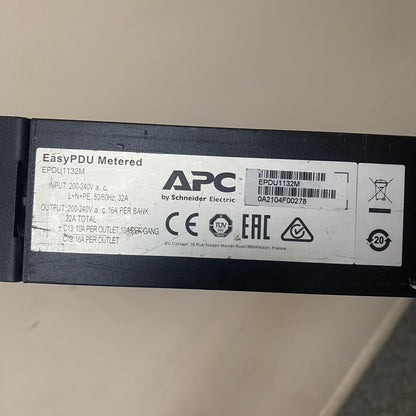 APC Easy PDU Metered EPDU1132M 32A Rack Power Distribution Unit Grade D