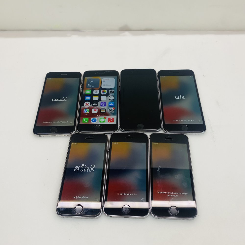 Apple iPhone 6s & SE Lot of 7 Mixed Smartphones Network Locked