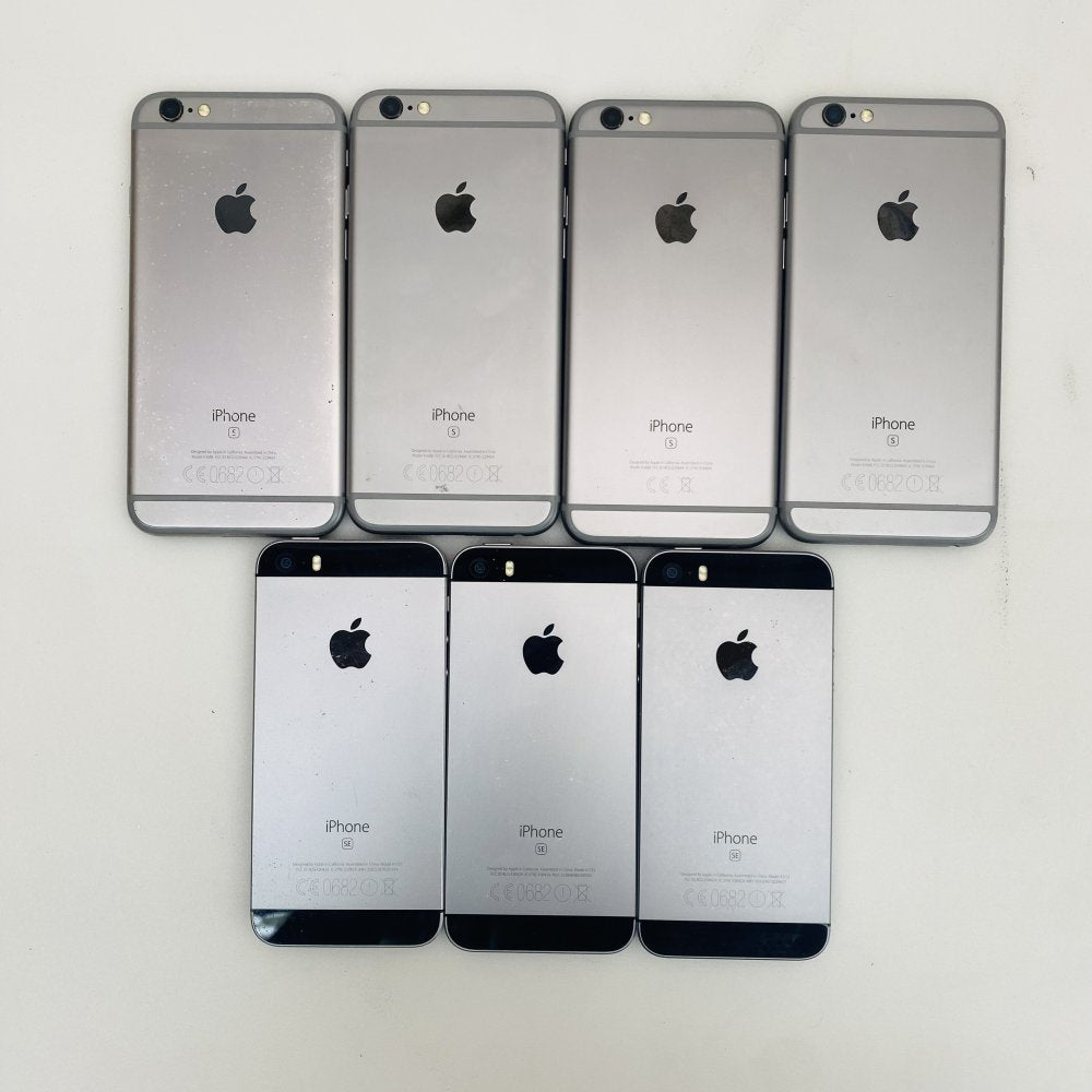 Apple iPhone 6s & SE Lot of 7 Mixed Smartphones Network Locked
