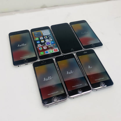 Apple iPhone 6s & SE Lot of 7 Mixed Smartphones Network Locked