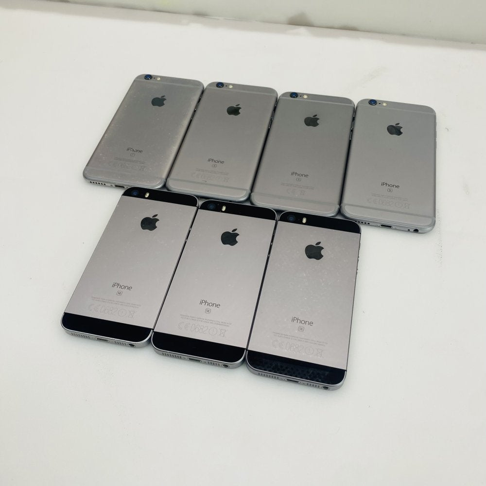 Apple iPhone 6s & SE Lot of 7 Mixed Smartphones Network Locked