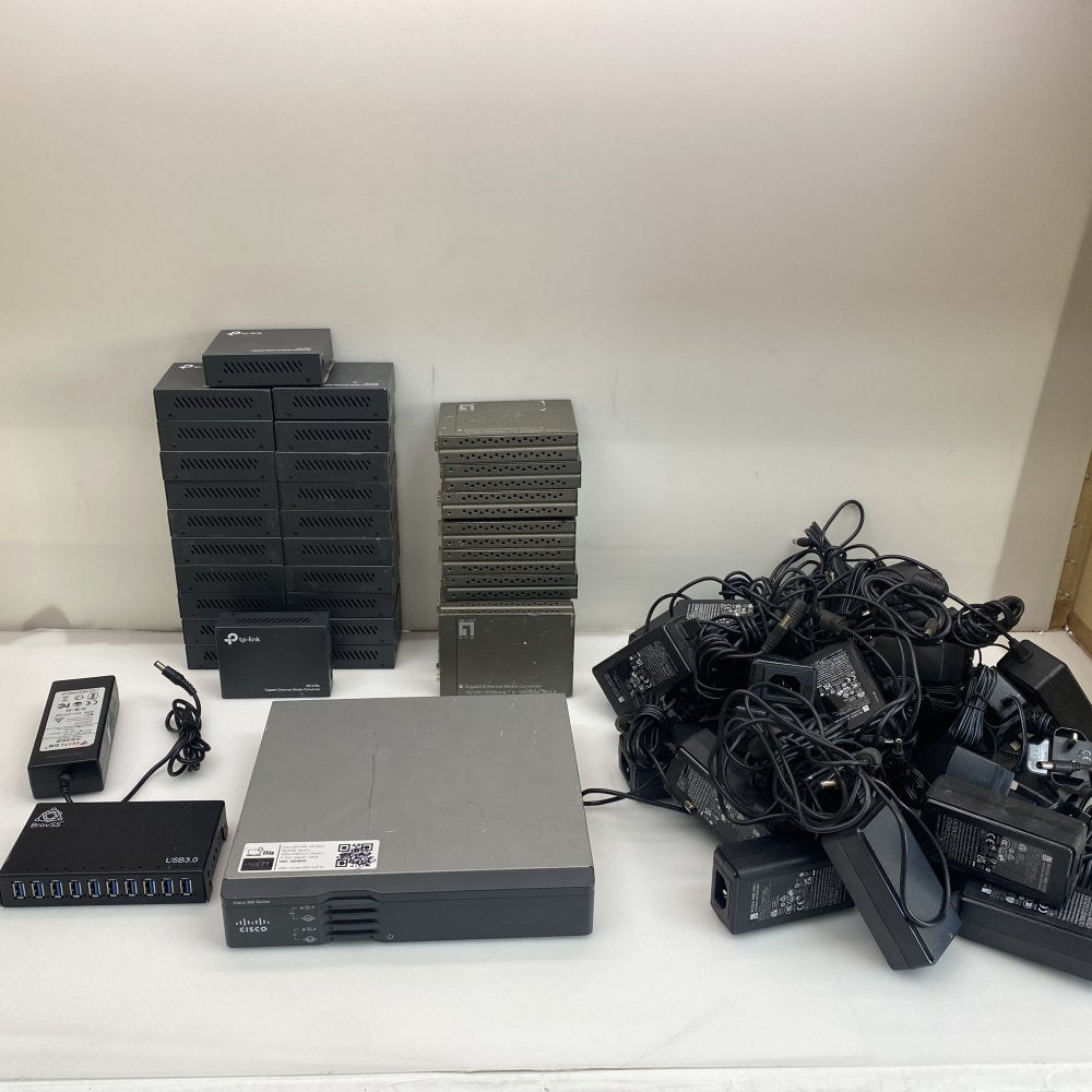 Job Lot Networking TP-Link LevelOne Fibre Media Converters Cisco Router USB Hub