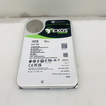 Seagate Exos X20 18TB SATA 3.5in Enterprise HDD ST18000NM003D (Grade D)