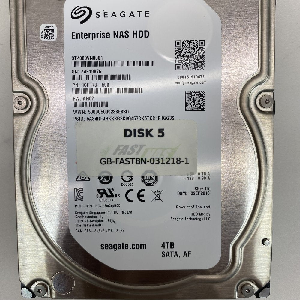Seagate ST4000VN0001 4TB Enterprise NAS SATA Hard Drive HDD Grade C