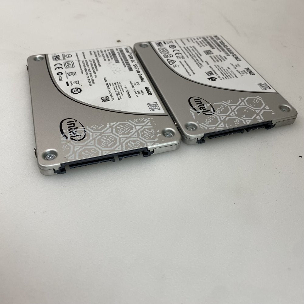 Intel DC S3510 800GB & D3-S4510 240GB SATA SSD 2.5in Lot Garde B