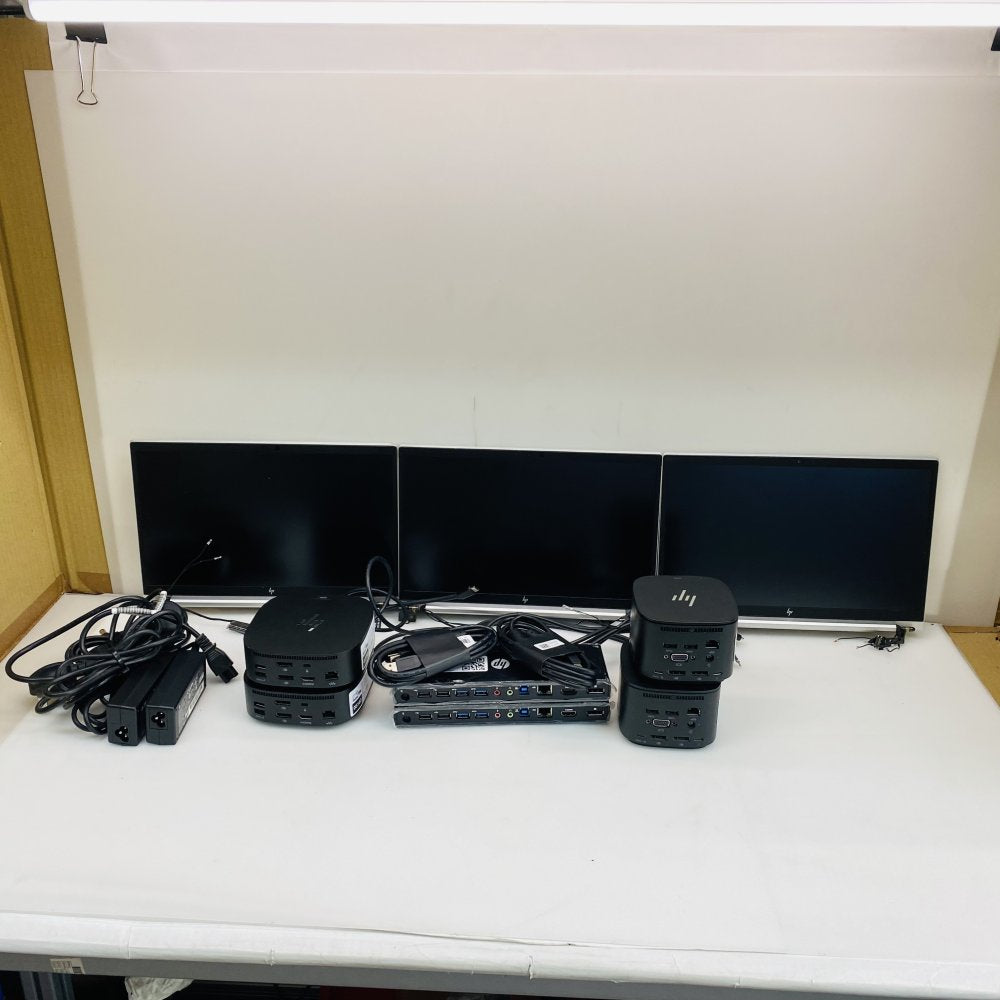 Job Lot HP Laptop Docking Stations Thunderbolt G2 3005pr & EliteBook Screen