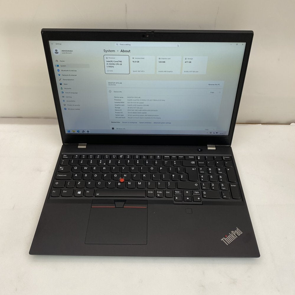 Lenovo ThinkPad L15 Gen 1 i5-10310U 16GB 512GB SSD Windows 11 Pro