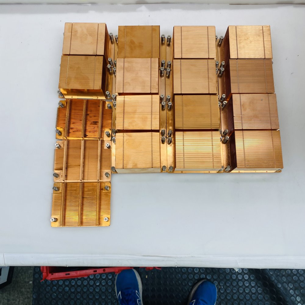 LGA 4189 Copper CPU Heatsinks and Cold Plate Job Lot