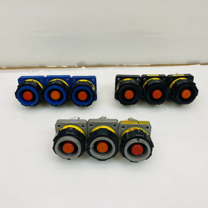 PowerSafe P3 600A Camlock Electrical Connectors Lot of 9