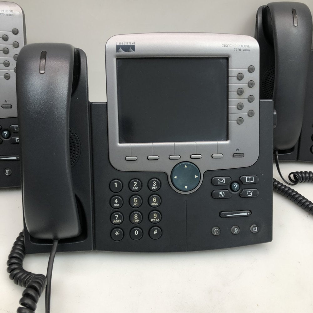 Cisco 7970G IP Phone Lot of 3 Color Touchscreen VoIP - NO PSU