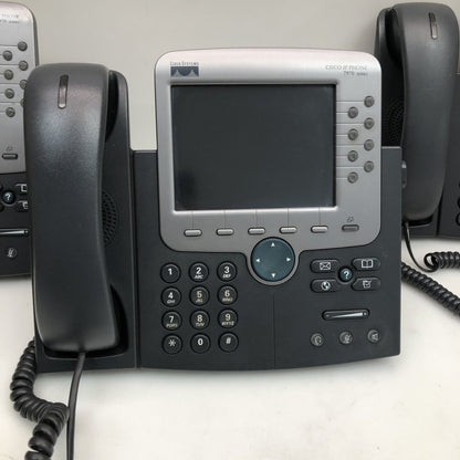 Cisco 7970G IP Phone Lot of 3 Color Touchscreen VoIP - NO PSU